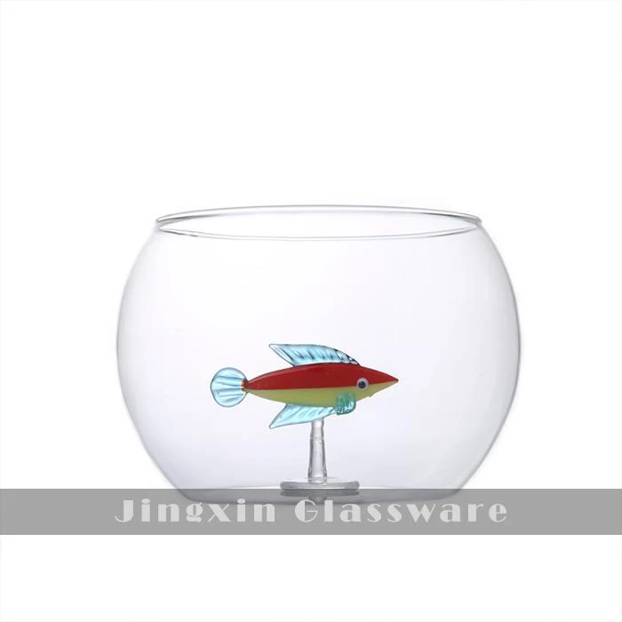Round Glass Fish Bowl